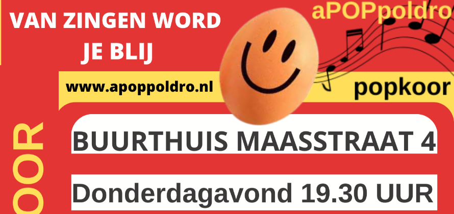 van zingen word je blij.