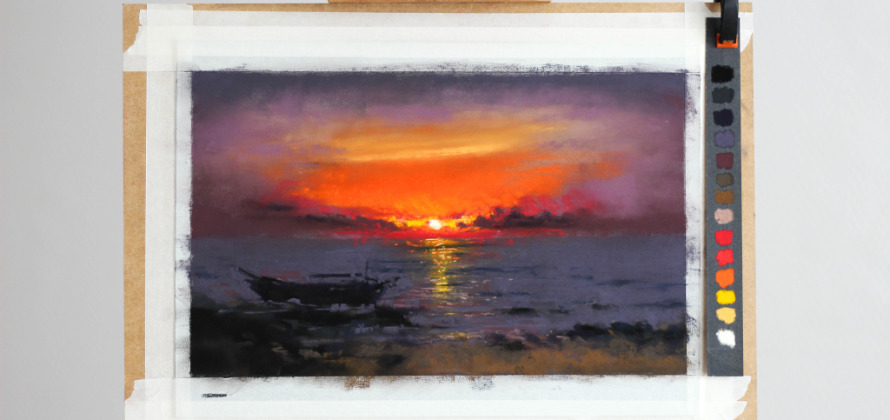 Schilderworkshop – “Summer Sunset” met pastel